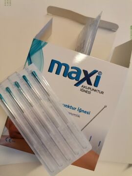 Maxi Çelik Akupunktur İğnesi 0.25 x 25 mm Kuru İğneleme İğnesi 200lük kutuda