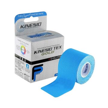 Kinesio Tex Gold Fingerprint 5cm x 5 mt Kinesiotape Kinesiology Ağrı Bandı Mavi