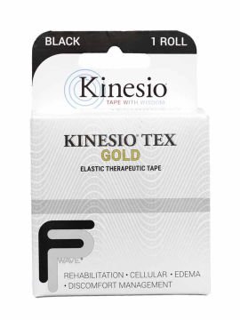 Kinesio Tex Gold Fingerprint 5cm x 5 mt Kinesiotape Kinesiology Ağrı Bandı Siyah